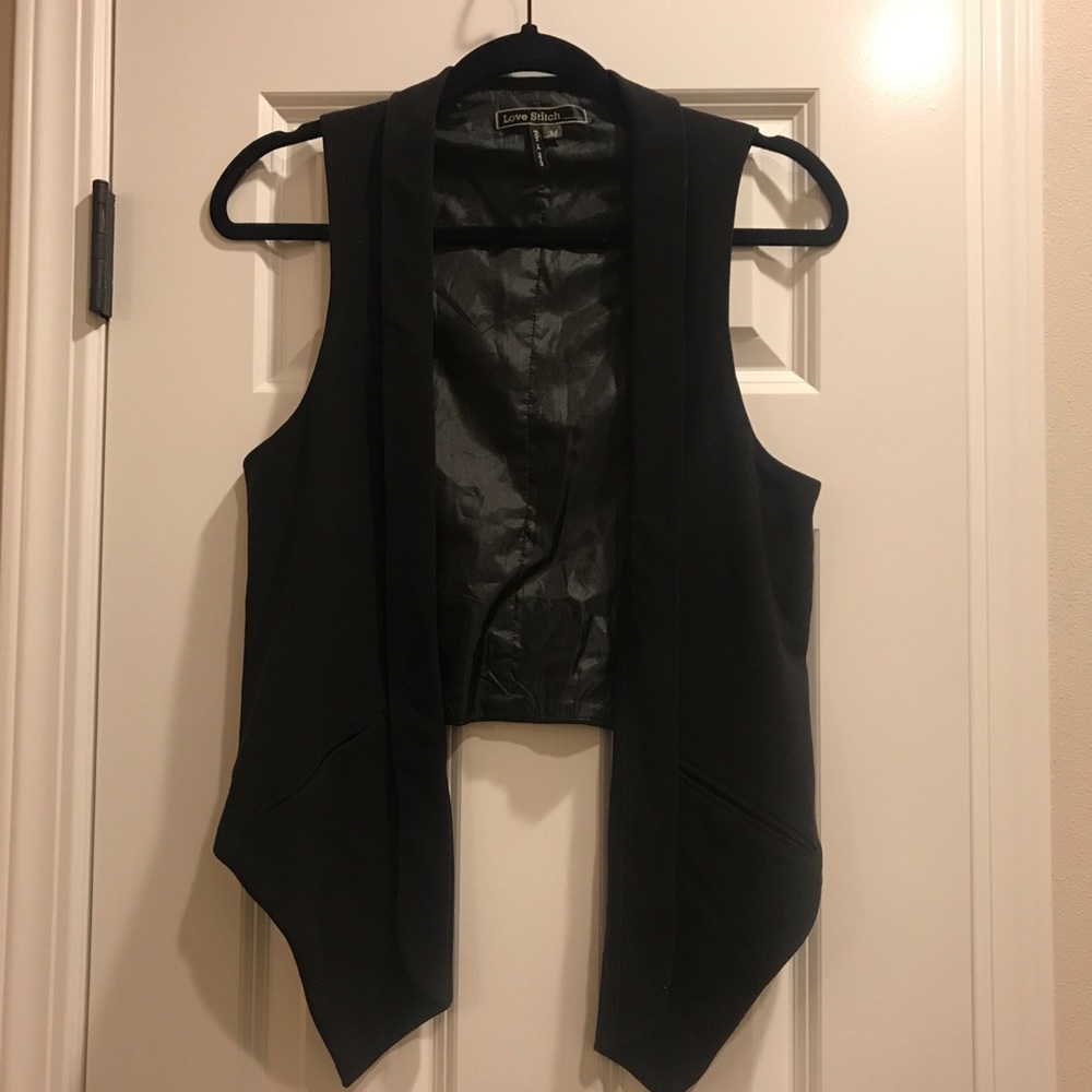 Love Stitch Black Vest